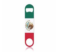 TASDANA Mexican Flag Stainless Steel Bottle Opener Nice Country Flag Patriotism Red Green White and Eagle Flat Beer Bottle Opener Keychain for Home Kitchen Bar Restaurant Party Birthday Gift