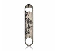 TASDANA The Legend of The Kraken Stainless Steel Bottle Opener Octopus Kraken with Sailboat Black Gray Sea Ocean Flat Beer Bottle Opener Keychain for Home Kitchen Bar Restaurant Party Birthday Gift
