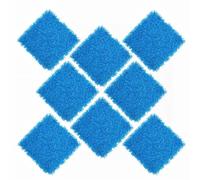 Tashace 20 * 20inch Artificial Boxwood Panels Backyard and Decor UV-Protected Grass Wall Backdrop Panels for Indoor Outdoor Garden Fence Covering Privacy(Blue,8PCS)