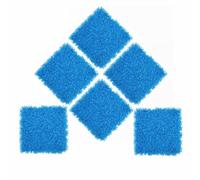 Tashace 50 * 50cm Green Wall Artificial Boxwood Panels，UV-Protected Grass Wall Backdrop Panels for Indoor Outdoor Fence Covering Privacy Backyard Decor(Blue,6PCS)