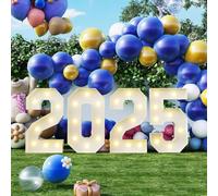 Tashace Graduation Decorations 2.3FT/3.3FT/4FT Large Marquee Numbers Pre-Cut Frame Kit Marquee Light Up Numbers for Graduation Party Supplies(2025,100CM/3.3FT)
