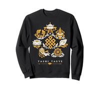 Tashi Tagye Eight Auspicious Symbols Tibetan Buddhist Sweatshirt