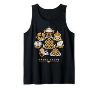 Tashi Tagye Eight Auspicious Symbols Tibetan Buddhist Tank Top