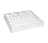 Tashido Clear PET Closeable French Macaron Storage Trays - Holds 50 Macarons Per Set - Pack of 4Sets