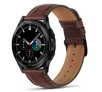 Tasikar 22mm Leather Straps Compatible with Samsung Galaxy Watch 3 45mm/46mm Strap, Genuine Leather Replacement Bracelet Band Compatible with Huawei 3/3 Pro/GT 2, Gear S3, 22mm, Dark Brown