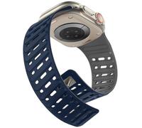 Tasikar Clip Magnetic Straps Compatible with Apple Watch 49mm 46mm 45mm 44mm 42mm Silicone Waterproof Breathable Band for iWatch Ultra3/2/1 SE Series 11 10 9 8 7 6 5 4 3 2 1, Dark Blue-Grey