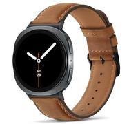 Tasikar Leather Bands Compatible with Samsung Galaxy Watch 8 40mm 44mm, Genuine Leather Strap Compatible with Samsung Galaxy Watch 8 Classic 46mm, Brown