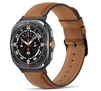 Tasikar Leather Bands Compatible with Samsung Galaxy Watch Ultra 47mm, Genuine Leather Strap Compatible with Samsung Galaxy Watch Ultra 47mm, Brown