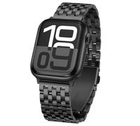Tasikar Metal Watch Strap Compatible with Apple Watch 42mm(Series 10/11) 41mm 40mm 38mm for Men Women, Stainless Steel Replacement Bands for iWatch SE Series 11 10 9 8 7 6 5 4 3 2 1, Black