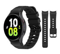 Tasikar No Gap Bands Compatible with Samsung Galaxy Watch 7/6/5/4 40mm 44mm/6 Classic 43mm 47mm/5 Pro/4 Classic band, Soft Silicone Sport Strap for Women Men, Black