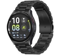 Tasikar No Gap Straps Compatible with Samsung Galaxy Watch Band 7/6/5/4/FE 44mm 40mm/6 Classic Band 47mm 43mm/5 Pro 45mm/4 Classic 46mm 42mm, 20mm Metal Strap for Men Women, Black
