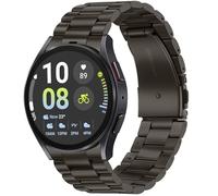 Tasikar No Gap Straps Compatible with Samsung Galaxy Watch Band 7/6/5/4/FE 44mm 40mm/6 Classic Band 47mm 43mm/5 Pro 45mm/4 Classic 46mm 42mm, 20mm Metal Strap for Men Women, Graphite