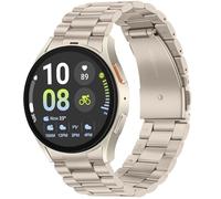 Tasikar No Gap Straps Compatible with Samsung Galaxy Watch Band 7/6/5/4/FE 44mm 40mm/6 Classic Band 47mm 43mm/5 Pro 45mm/4 Classic 46mm 42mm, 20mm Metal Strap for Men Women, Starlight