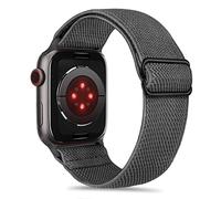 Tasikar Sport Straps Compatible with Apple Watch 49mm 46mm 45mm 44mm 42mm, Solo Loop Wristband Adjustable Stretch Elastics Band for iWatch Ultra 3 2 1 SE Series 11 10 9 8 7 6 5 4 3 2 1-Dark Grey