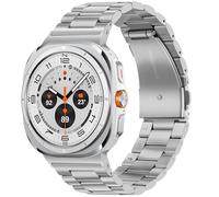 Tasikar Stainless Steel Straps Compatible with Samsung Galaxy Watch Ultra 47mm (2025/2024), No Gap Men Women Genuine Band for Galaxy Watch Ultra 47mm (2025/2024), Silver
