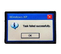Task Successful Failed Velcro Patches Tactical Morale Patch Appliques for DIY Clothing, Backpacks, Jackets, Jeans