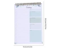 Task Writing Pad - Organized Memo Planner, Compact Notebook with Durable Binding, Checklist Pages, Multi-Purpose Organizer with Easy Carry Format, Daily Task Tracker for Students, Office, Home Use