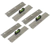 Taskar (3 Pack) Heavy Duty Picture & Mirror Hanger Z Bar 150mm 6" + Easy Level