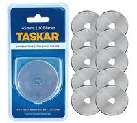 Taskar 45mm Rotary Cutter Blades for Olfa Etc - 10 Pack