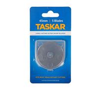 45mm Rotary Cutter Blades x 5 Pack for Olfa Etc by Taskar