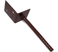 Taskar Concrete-In Post Anchor Bracket 75mm & 100mm For Fences, Pergolas, Sleepers (4 Pack)