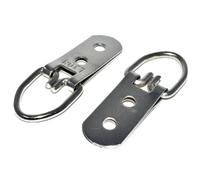 Taskar D-Ring Heavy Duty Hanger, Nickel Plated, 58mm, 20Kg, Pack Of 10