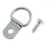 Taskar D Rings & Screws for Picture Frame Hanging (10 Pack)