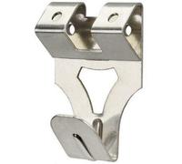 Taskar Double Picture Hanging Wall Hooks (Nickel Silver) 100 Pack