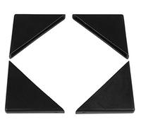 Taskar Glass Corner Protectors 4mm Black Plastic