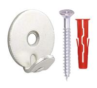 Taskar Heavy Duty Nickel Picture Hooks With Fixings 20 Pack