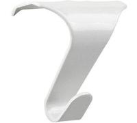Taskar Large White Heavy Duty Picture Rail Hooks (4 Pack)