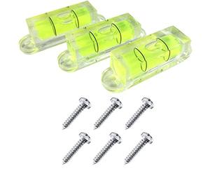 Taskar Mini Bubble Spirit Level Screw On x 3 Square 28mm