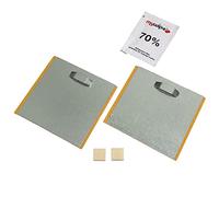 Taskar Picture Hanging Plate Kit Self Adhesive for Art, Panels, Mirrors 100x100mm