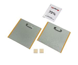 Taskar Picture Hanging Plate Kit Self Adhesive for Art, Panels, Mirrors 100x100mm (3)