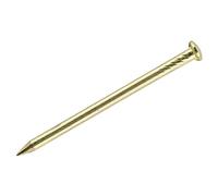 Taskar Picture Pins Hardened 25mm Panel Nails Brass Finish (100)