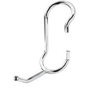 Taskar Polehooks Chrome 2" C-Style Clip-On Hooks For 1" Wire Shelving (5 Pack)