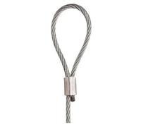 Taskar Steel Picture Hanging Cable With Loop Top, 2mm X 1.5M, Pack Of 4