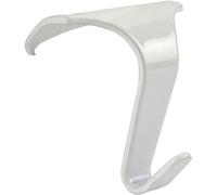 Taskar White Heavy Duty Picture Rail Hooks (4 Pack)