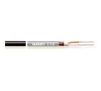 Tasker C114-Black 2x 0.25mm2, 6mm Microphone Cable, 100m