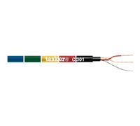Tasker C301-Blue 2x 0.22mm2, 6mm Diameter Microphone Cable, 100m