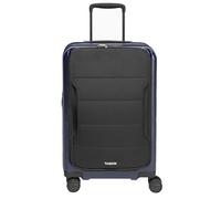 Taskin Protocol | Next Generation Hybrid Carry-On Luggage | 4 Wheel Spinner, Blue + Black, 22 Inch