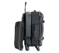 TASKIN The Denali 4 Wheel Hybrid Carry-On, Denali Carry-On + Laptop Sleeve | Black, Hybrid Carry-on Luggage with Spinner Wheels and Detachable Backpack