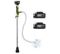 Taskstar Cordless Stick Water Transfer Pump, 2×4.0Ah Rechargeable Batteries