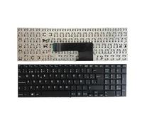 TASLIN OEM Spanish laptop Keyboard layout For Sony Vaio SVF152C29M Svf152a29v SVF1521B1EW SVF15 white/black/silver Accessories (Color : Nero)