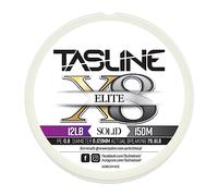 Tasline Elite Pure Spectra Solid 8X Strand Braided High Power Premium Fishing Line - 12lb 164yds/150m