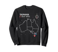 Tasmania Australian Flag Been There Check Off Map Tasmanian Sweatshirt