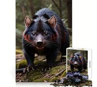Tasmanian Devil Animal Jigsaw Puzzles for Adults1000 Pieces Boost Memory Soothing Fun Premium Cut Thoughtful Gift (38x52cm)