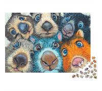 Tasmanian Devil Art Print Jigsaw Puzzles Puzzles for Adults Kids. 1000 Piece Whimsical Challenge Toy Educational Games Home Decoration for Adults& Kids Age 14 Years Up 52x38cm/1000pcs