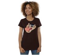 Tasmanian Devil Face Cotton T-Shirt Looney Tunes Chocolate XXL
