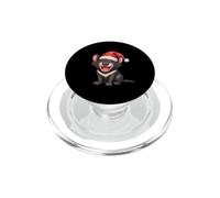 Tasmanian Devil Santa Hat Christmas Cute Animal Lover PopSockets PopGrip for MagSafe